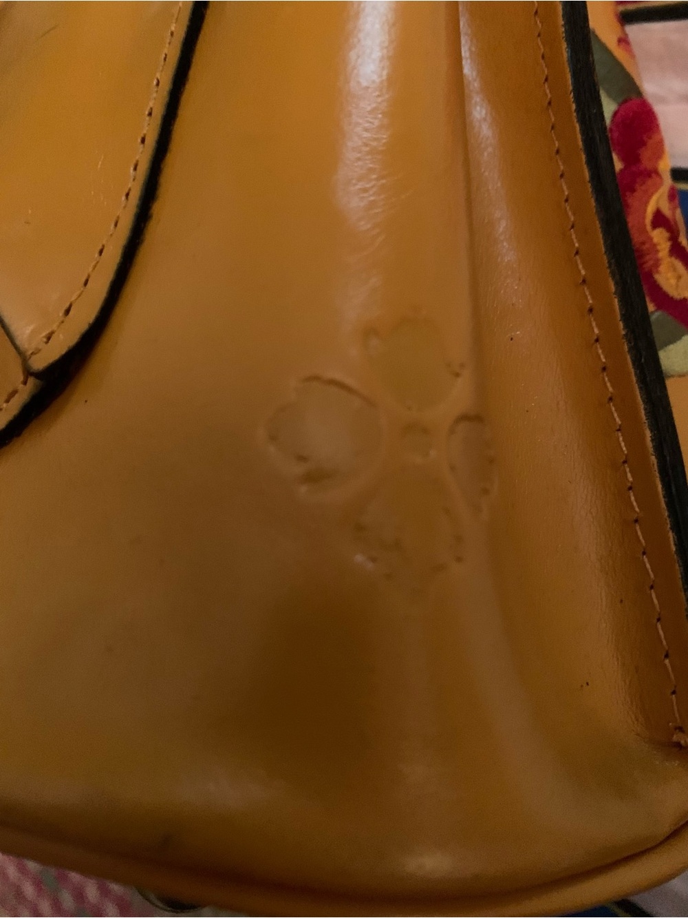 Patricia Nash octavia leather embroidered bucket bag in rare Sunset - Picture 7 of 7